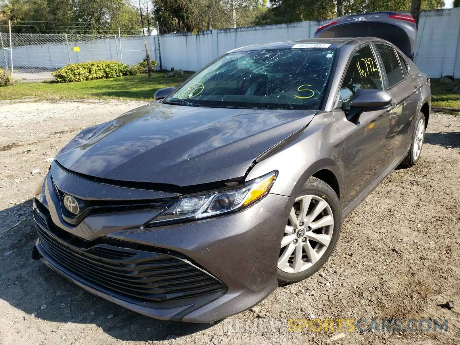 2 Photograph of a damaged car 4T1B11HK3KU237719 TOYOTA CAMRY 2019