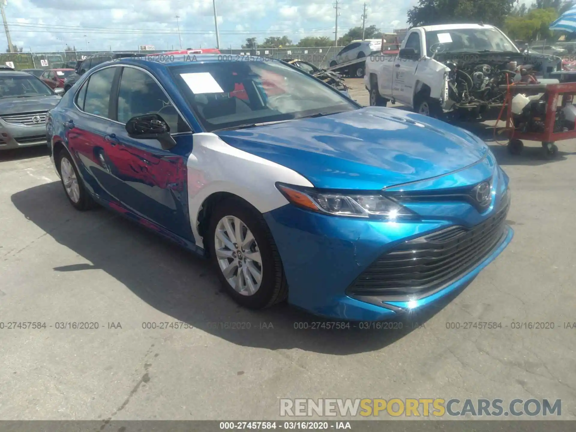 1 Photograph of a damaged car 4T1B11HK3KU237994 TOYOTA CAMRY 2019