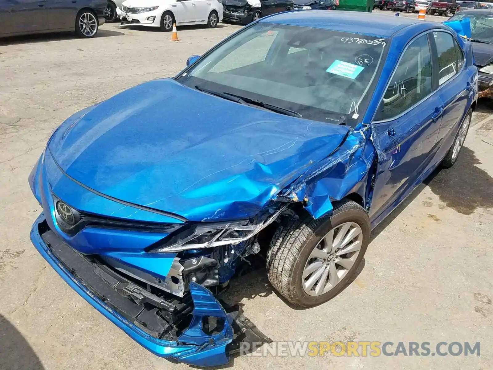 2 Photograph of a damaged car 4T1B11HK3KU238403 TOYOTA CAMRY 2019