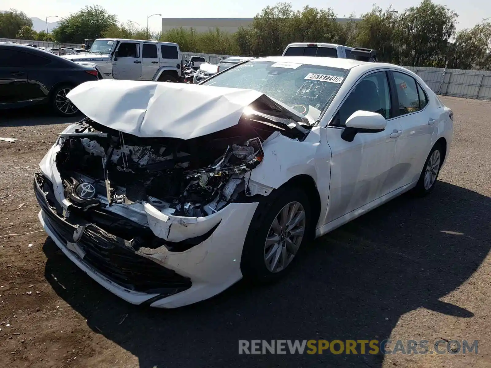 2 Photograph of a damaged car 4T1B11HK3KU239227 TOYOTA CAMRY 2019