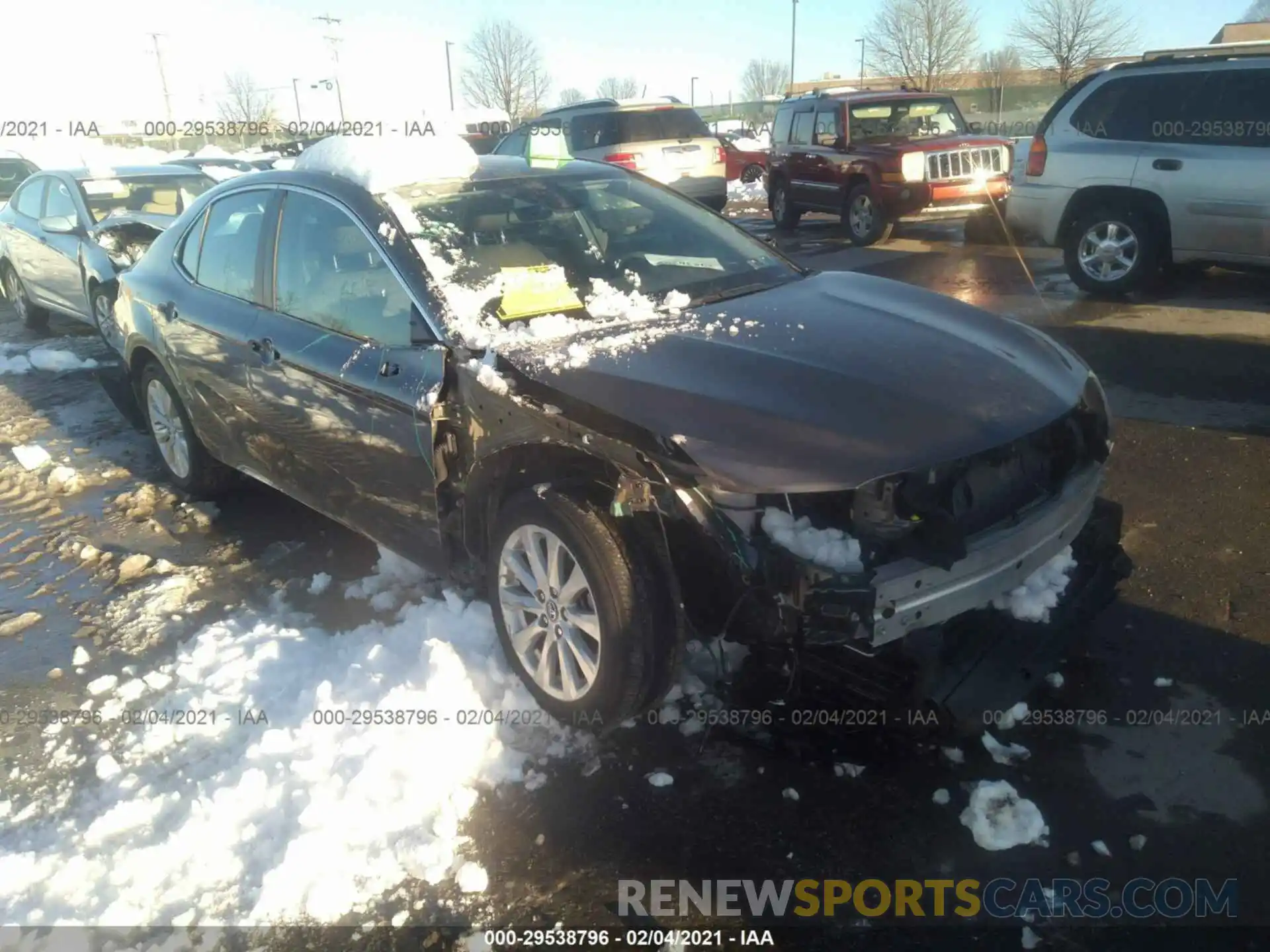 1 Photograph of a damaged car 4T1B11HK3KU239616 TOYOTA CAMRY 2019