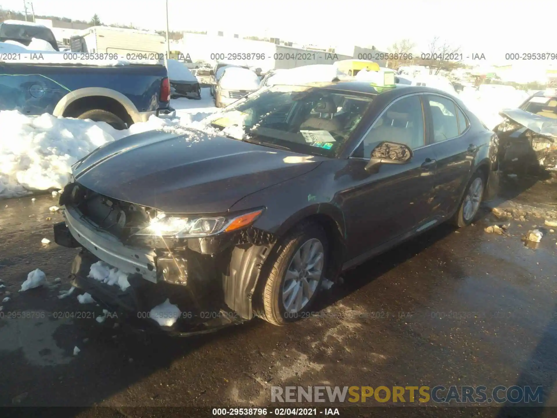 2 Photograph of a damaged car 4T1B11HK3KU239616 TOYOTA CAMRY 2019