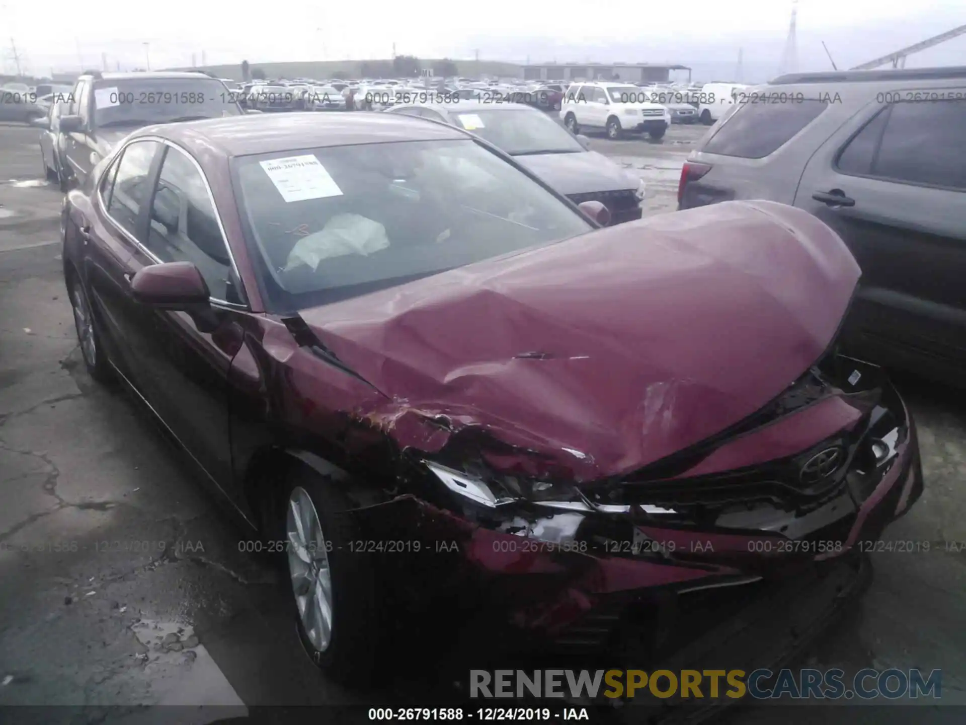 1 Photograph of a damaged car 4T1B11HK3KU241558 TOYOTA CAMRY 2019