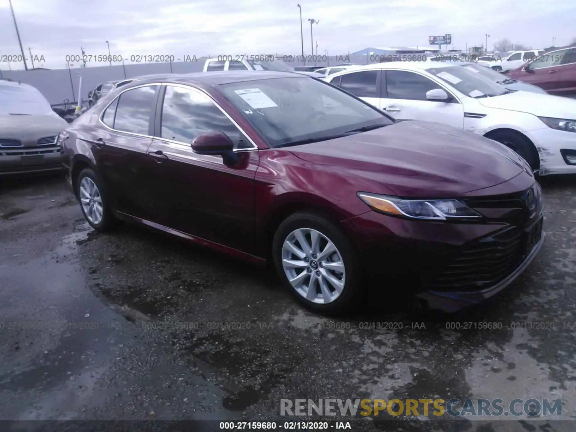 1 Photograph of a damaged car 4T1B11HK3KU244315 TOYOTA CAMRY 2019