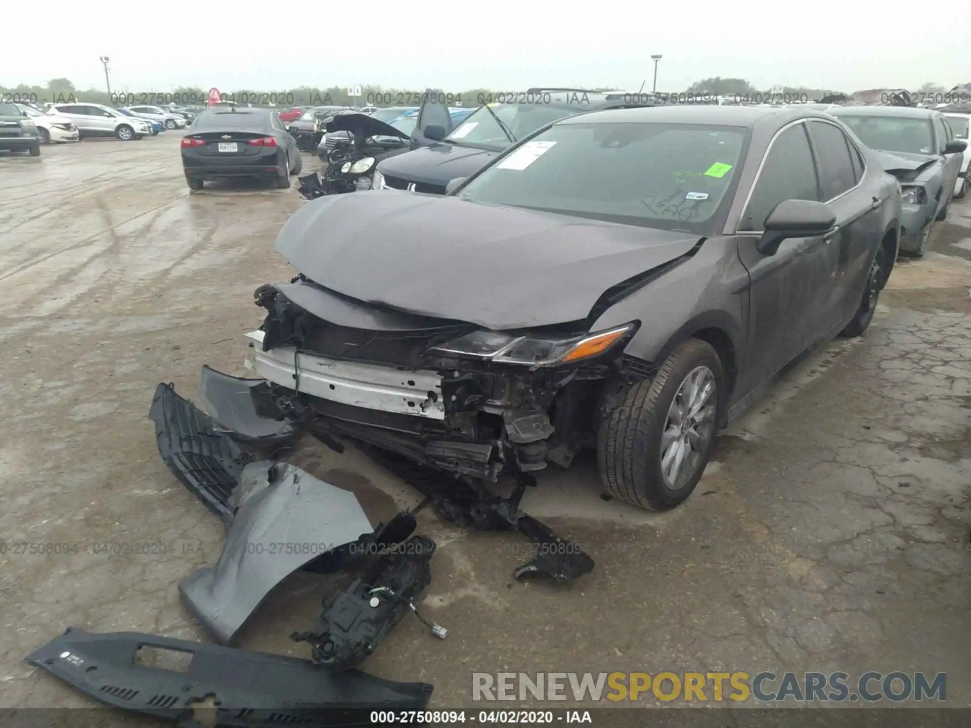 2 Photograph of a damaged car 4T1B11HK3KU246789 TOYOTA CAMRY 2019