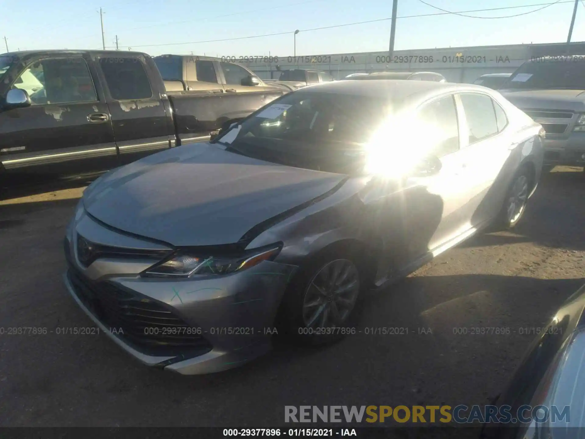 2 Photograph of a damaged car 4T1B11HK3KU254519 TOYOTA CAMRY 2019