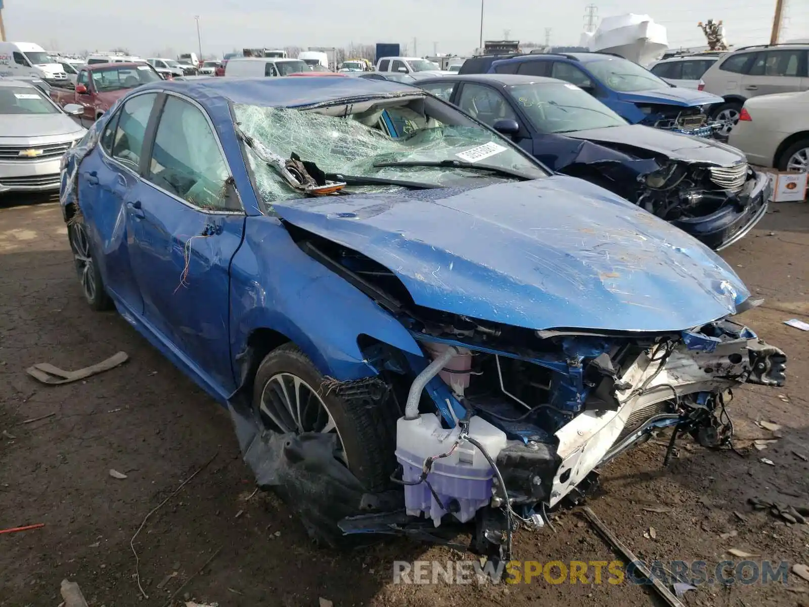1 Photograph of a damaged car 4T1B11HK3KU256707 TOYOTA CAMRY 2019
