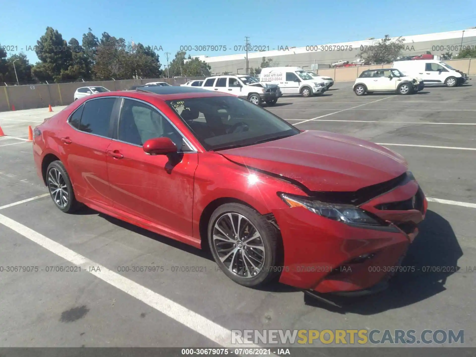 1 Photograph of a damaged car 4T1B11HK3KU262569 TOYOTA CAMRY 2019