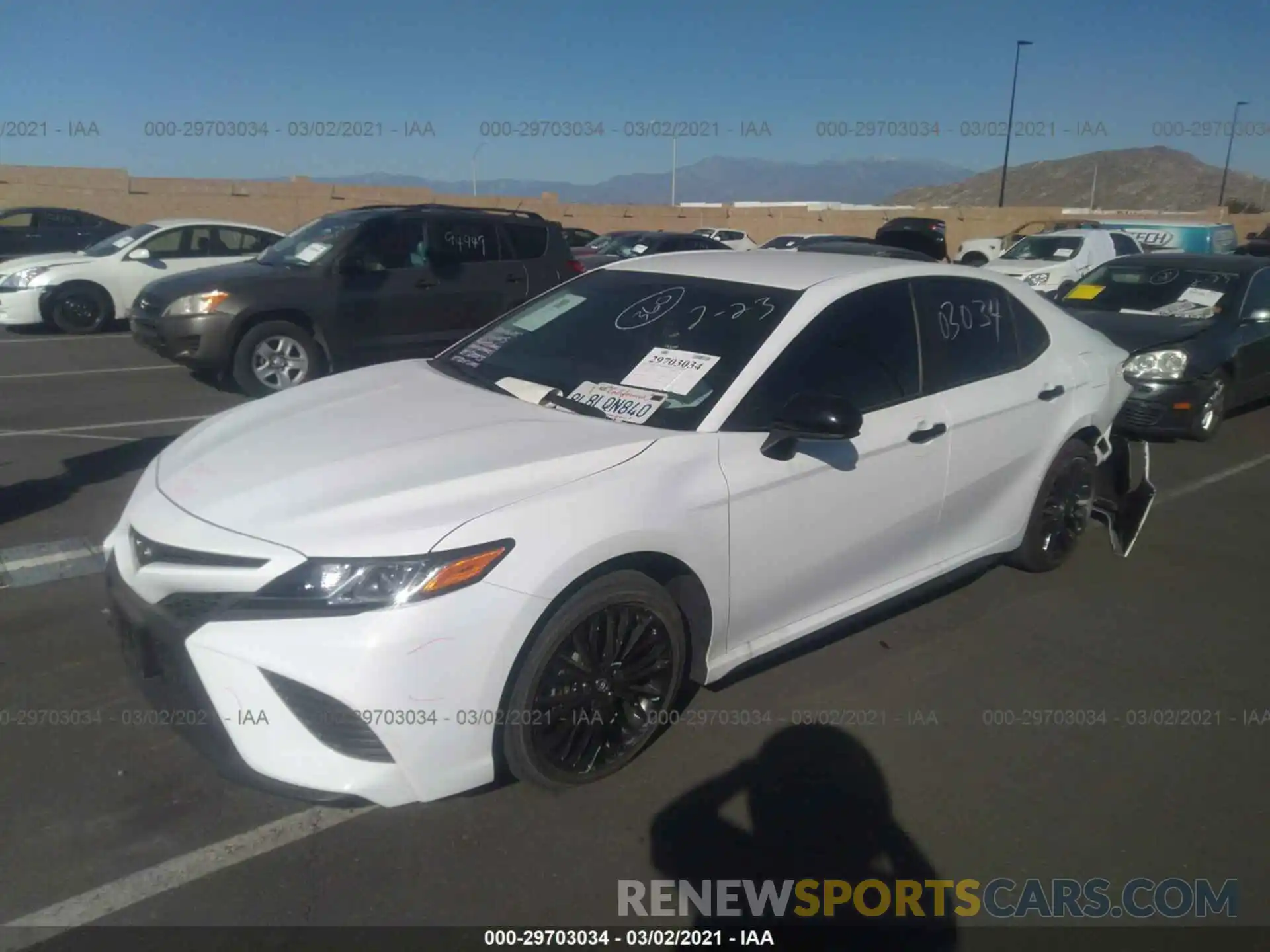 2 Photograph of a damaged car 4T1B11HK3KU264211 TOYOTA CAMRY 2019