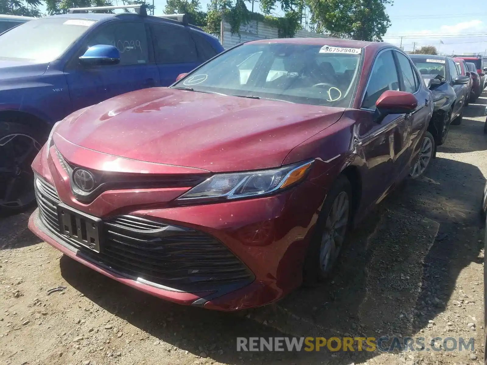 2 Photograph of a damaged car 4T1B11HK3KU266508 TOYOTA CAMRY 2019