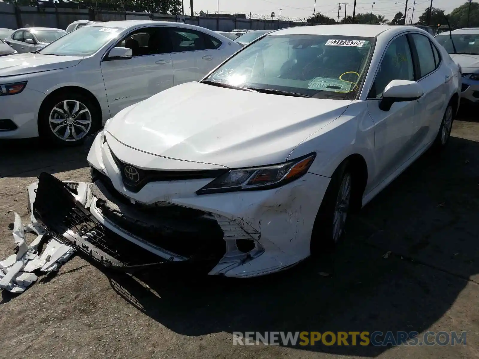 2 Photograph of a damaged car 4T1B11HK3KU266704 TOYOTA CAMRY 2019