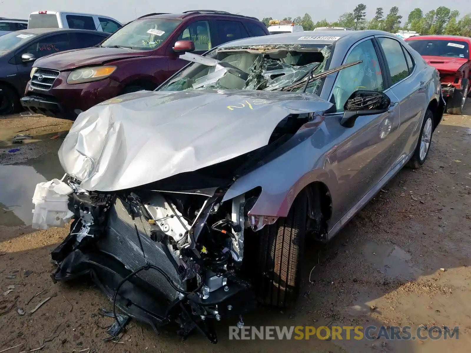 2 Photograph of a damaged car 4T1B11HK3KU267318 TOYOTA CAMRY 2019