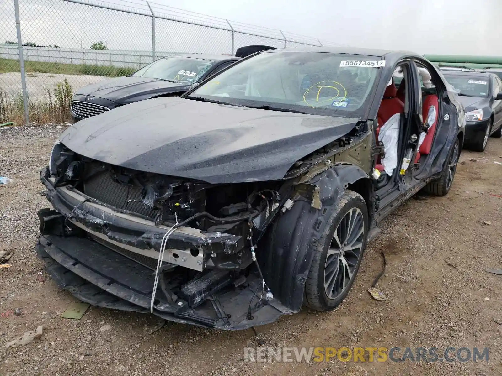 2 Photograph of a damaged car 4T1B11HK3KU278318 TOYOTA CAMRY 2019