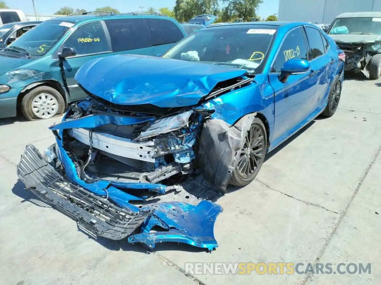 2 Photograph of a damaged car 4T1B11HK3KU290453 TOYOTA CAMRY 2019