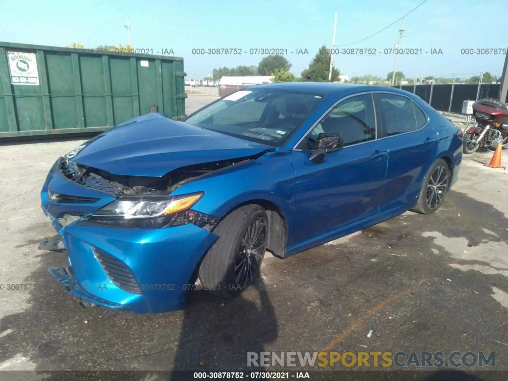 2 Photograph of a damaged car 4T1B11HK3KU290761 TOYOTA CAMRY 2019