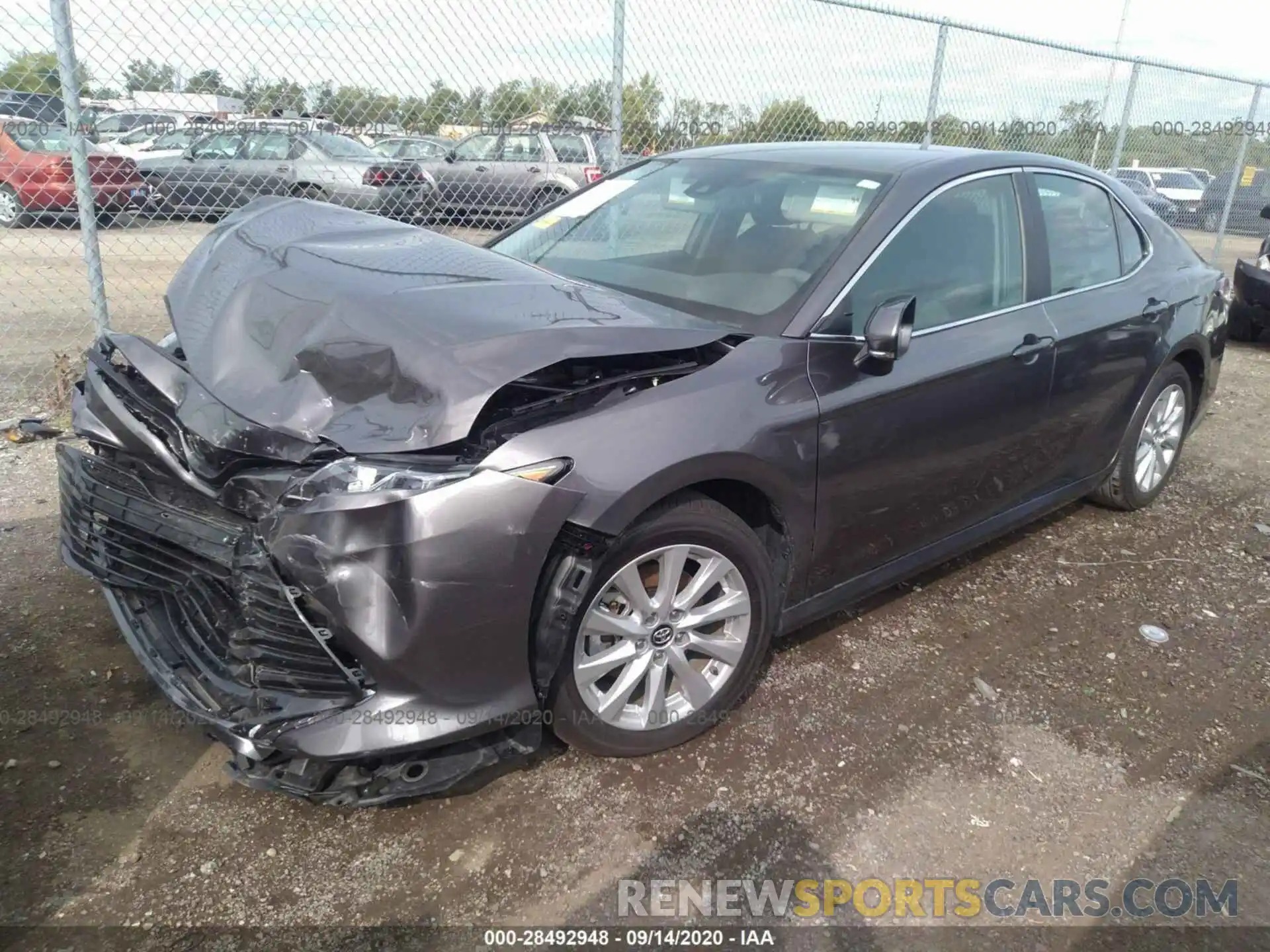 2 Photograph of a damaged car 4T1B11HK3KU291392 TOYOTA CAMRY 2019