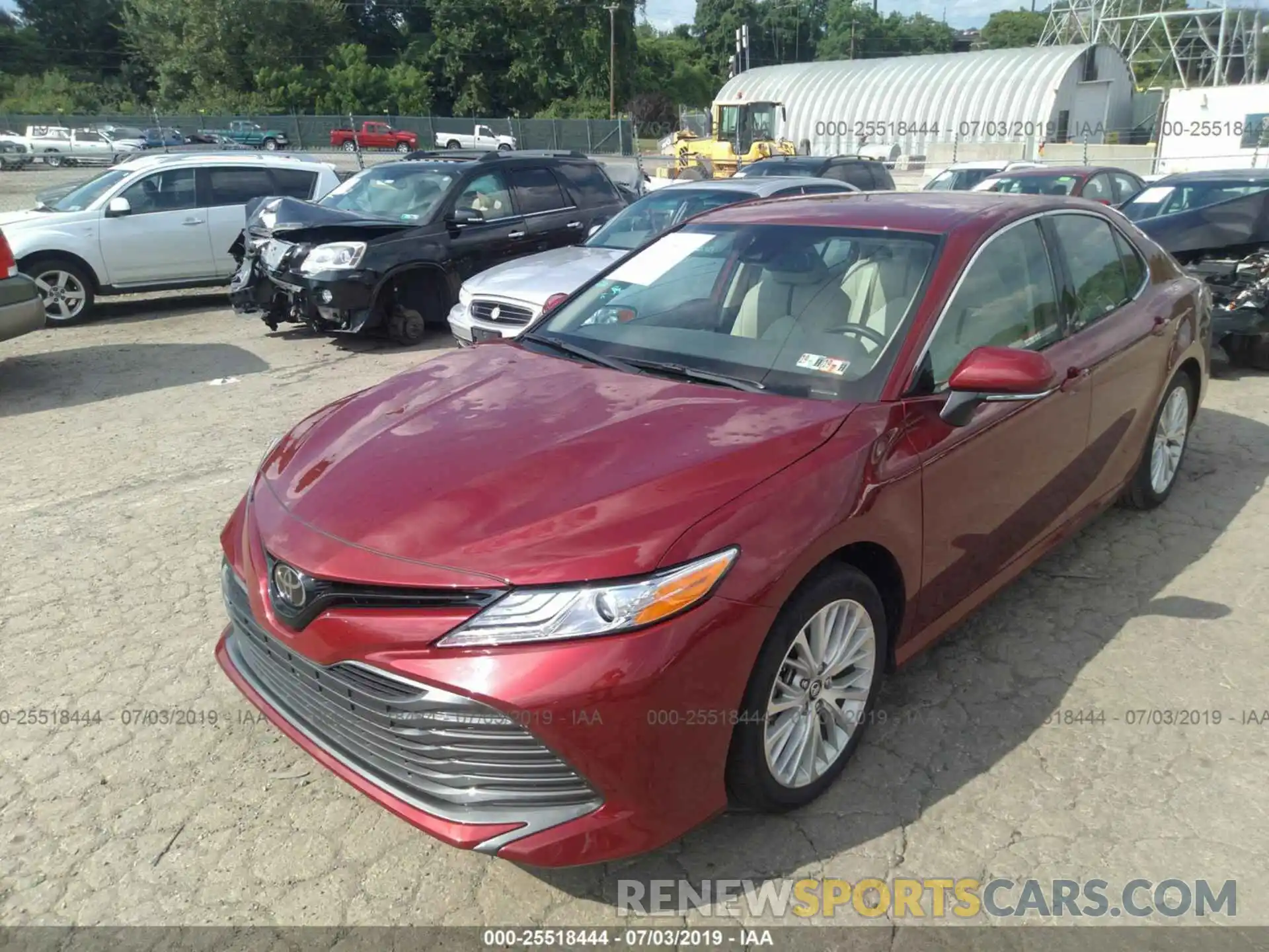 2 Photograph of a damaged car 4T1B11HK3KU685748 TOYOTA CAMRY 2019