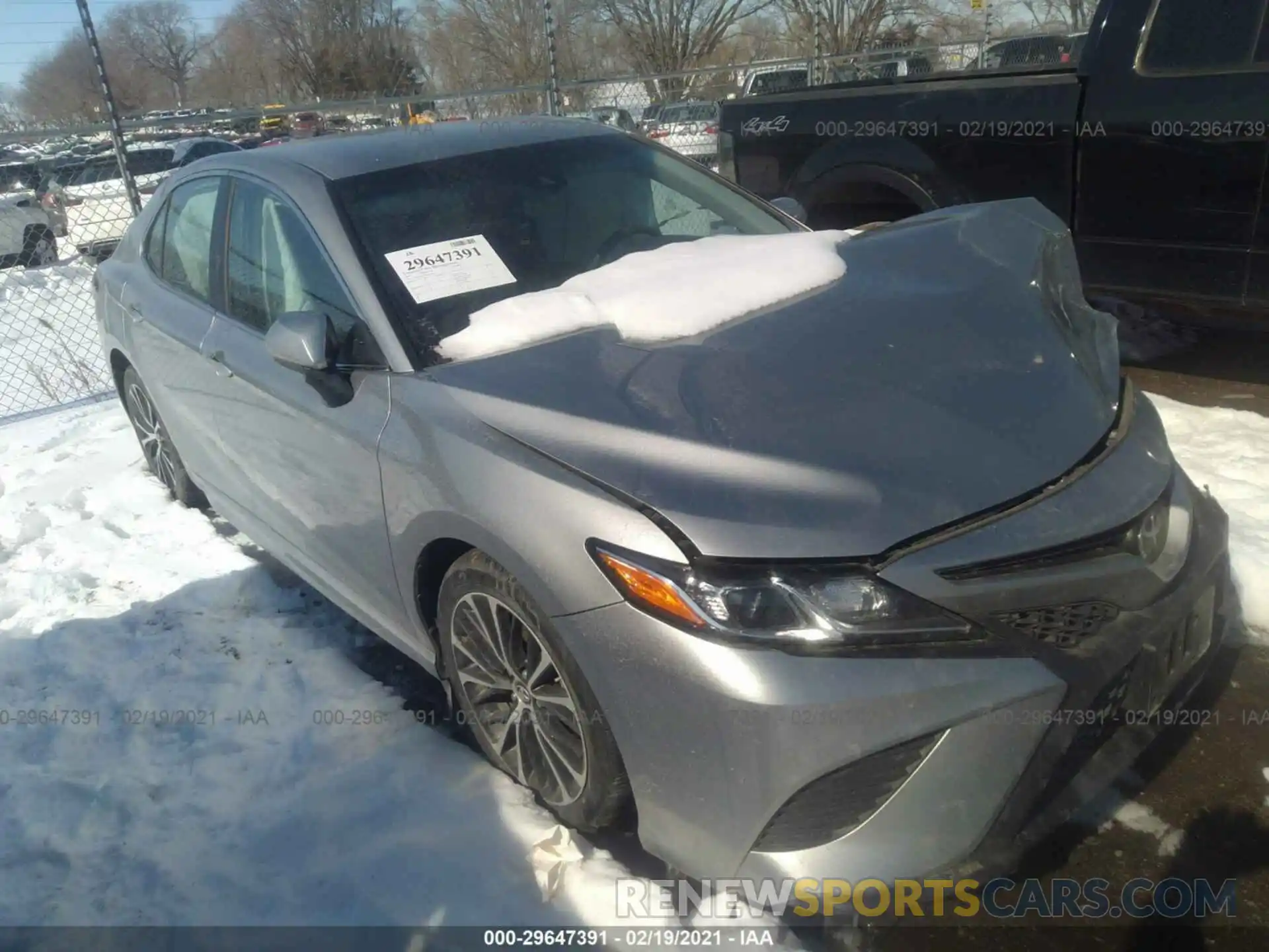 1 Photograph of a damaged car 4T1B11HK3KU687998 TOYOTA CAMRY 2019