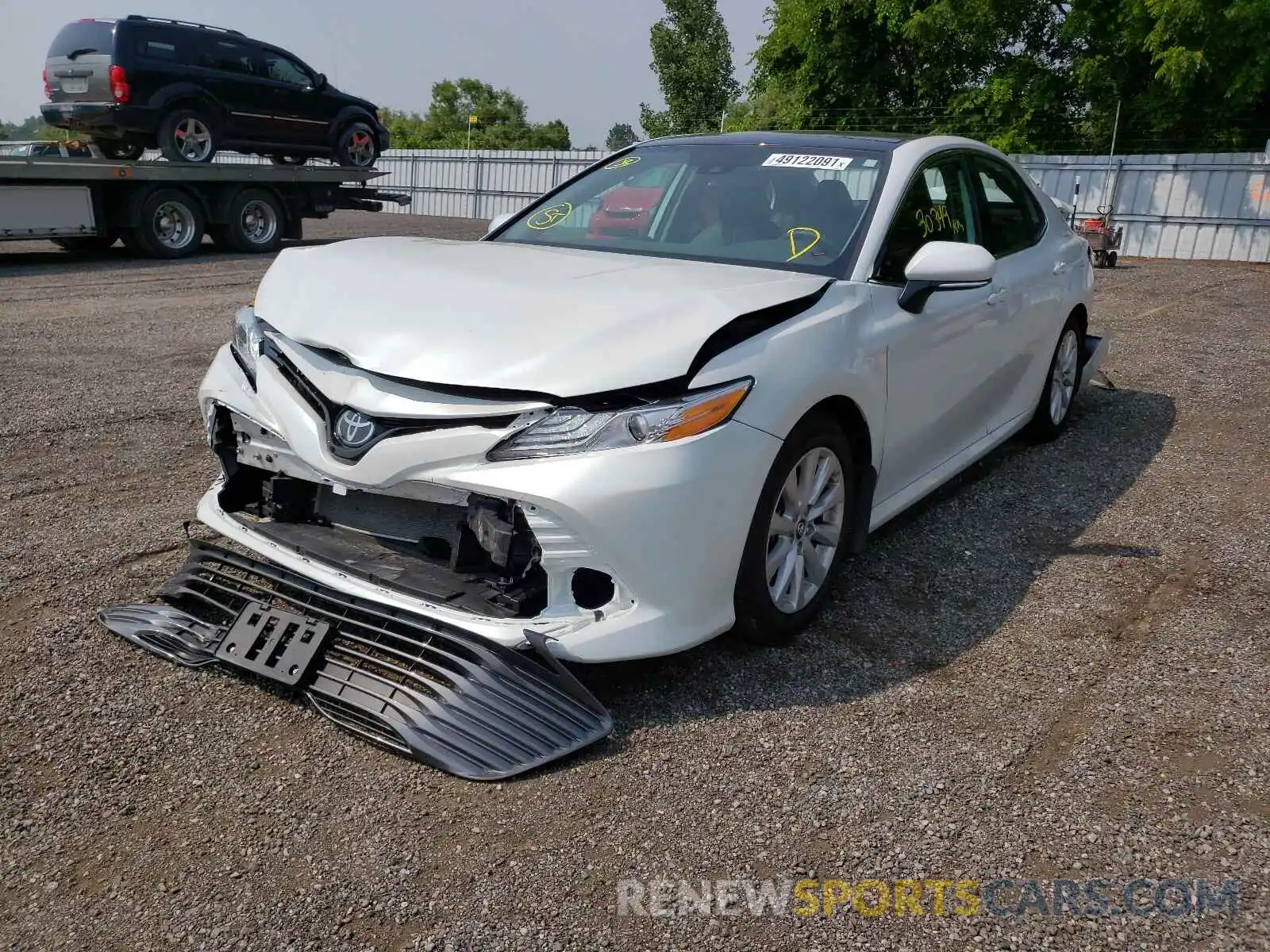 2 Photograph of a damaged car 4T1B11HK3KU693140 TOYOTA CAMRY 2019