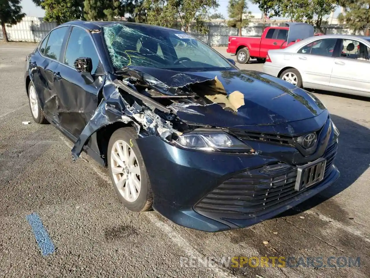 1 Photograph of a damaged car 4T1B11HK3KU693655 TOYOTA CAMRY 2019