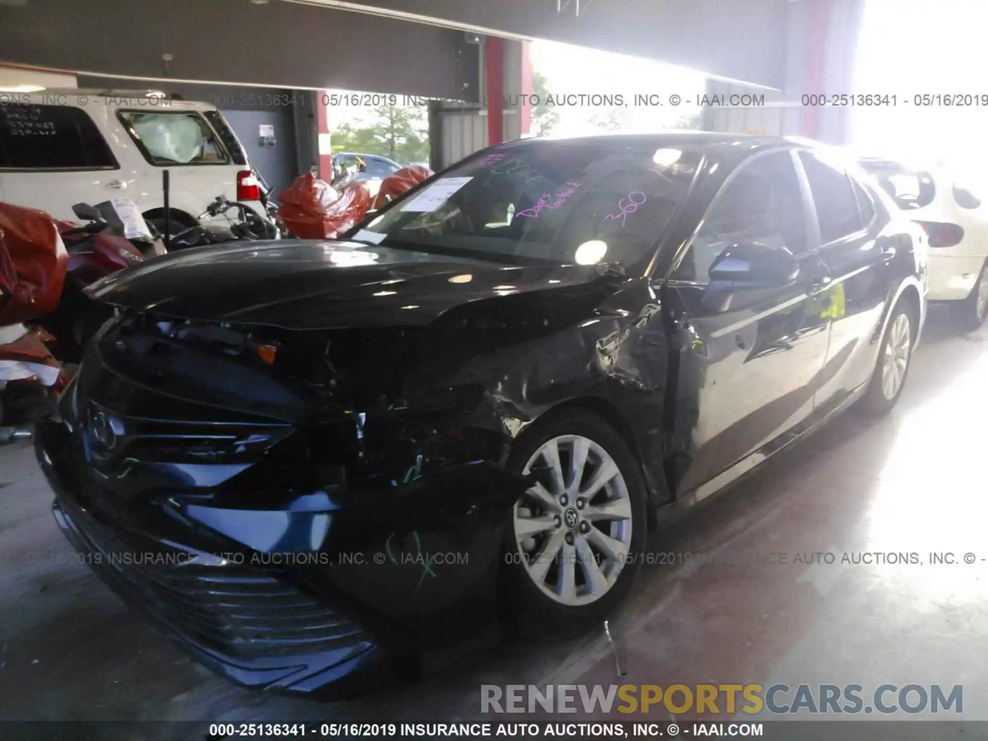 2 Photograph of a damaged car 4T1B11HK3KU695860 TOYOTA CAMRY 2019