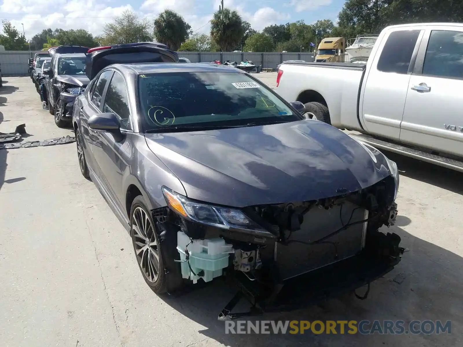 1 Photograph of a damaged car 4T1B11HK3KU697687 TOYOTA CAMRY 2019