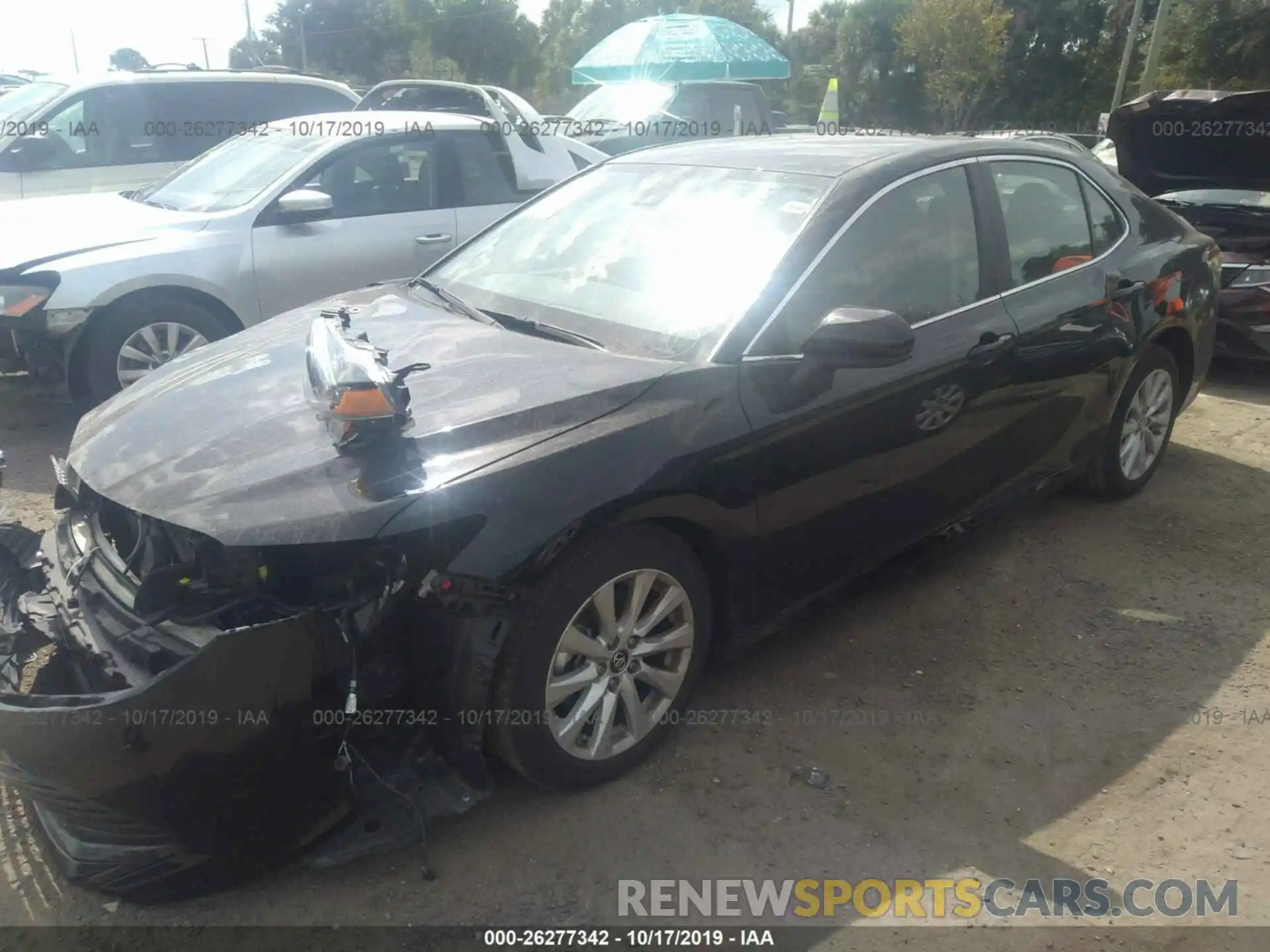 2 Photograph of a damaged car 4T1B11HK3KU698354 TOYOTA CAMRY 2019