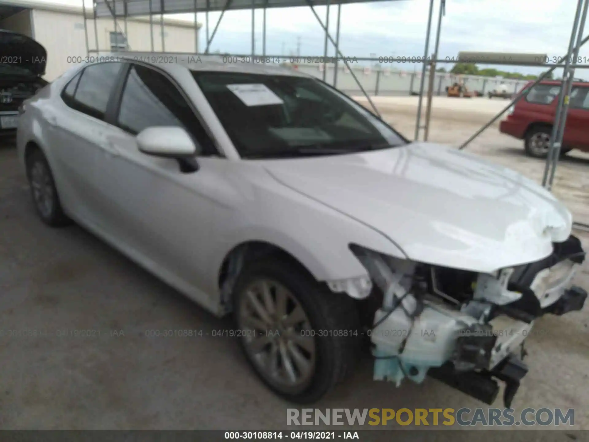 1 Photograph of a damaged car 4T1B11HK3KU701284 TOYOTA CAMRY 2019