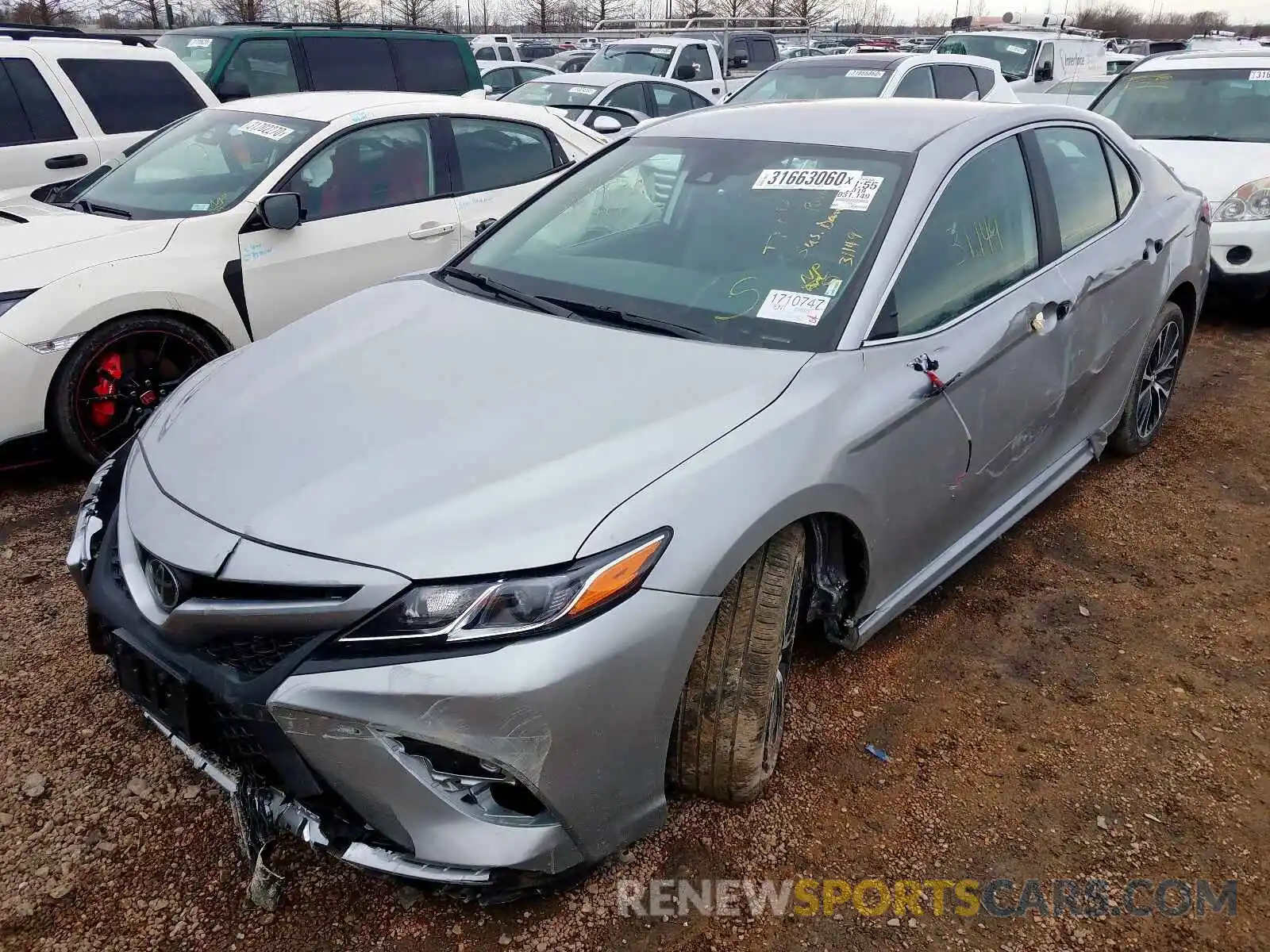 2 Photograph of a damaged car 4T1B11HK3KU702287 TOYOTA CAMRY 2019