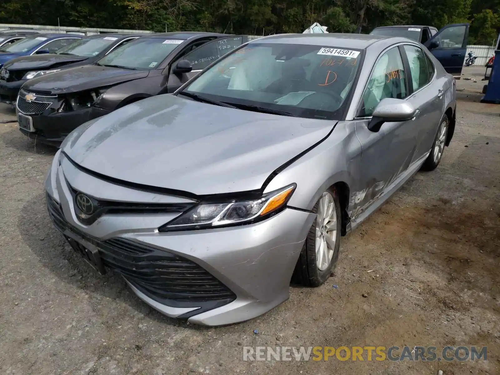 2 Photograph of a damaged car 4T1B11HK3KU702970 TOYOTA CAMRY 2019