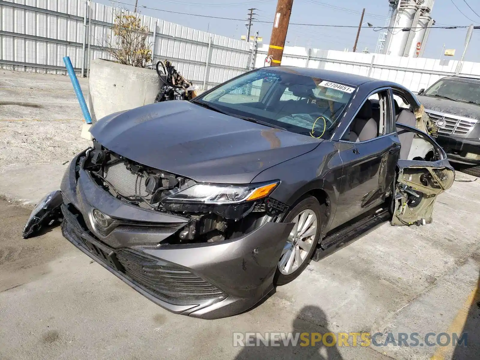 2 Photograph of a damaged car 4T1B11HK3KU714665 TOYOTA CAMRY 2019