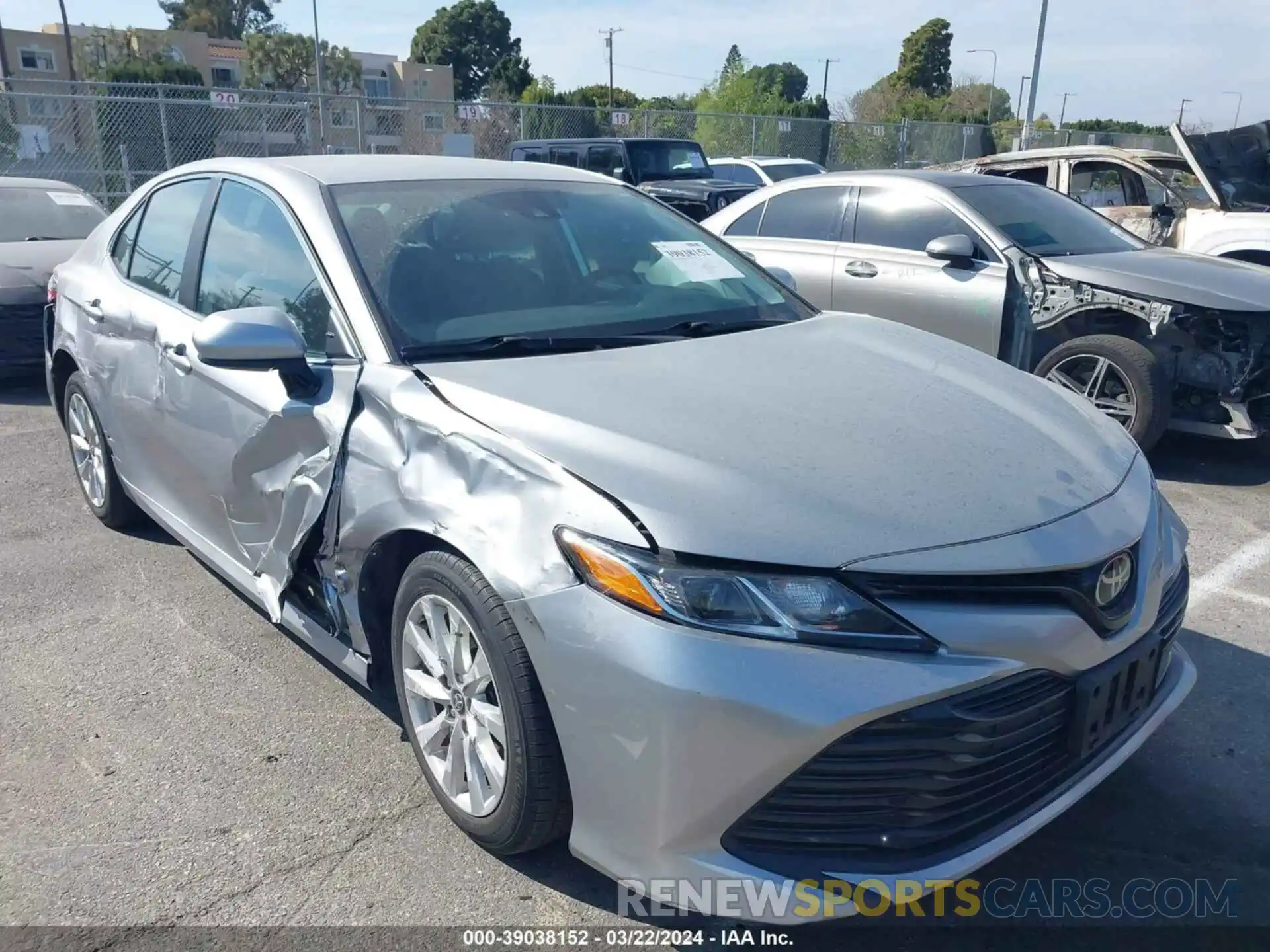 1 Photograph of a damaged car 4T1B11HK3KU715301 TOYOTA CAMRY 2019