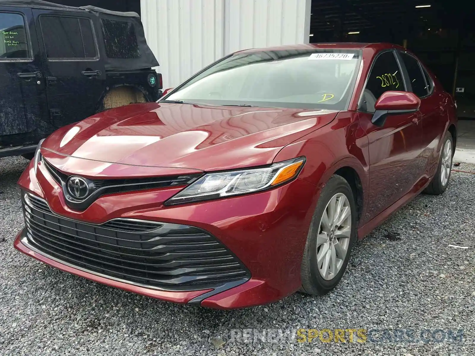 2 Photograph of a damaged car 4T1B11HK3KU716478 TOYOTA CAMRY 2019