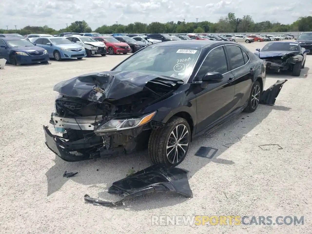 2 Photograph of a damaged car 4T1B11HK3KU718523 TOYOTA CAMRY 2019