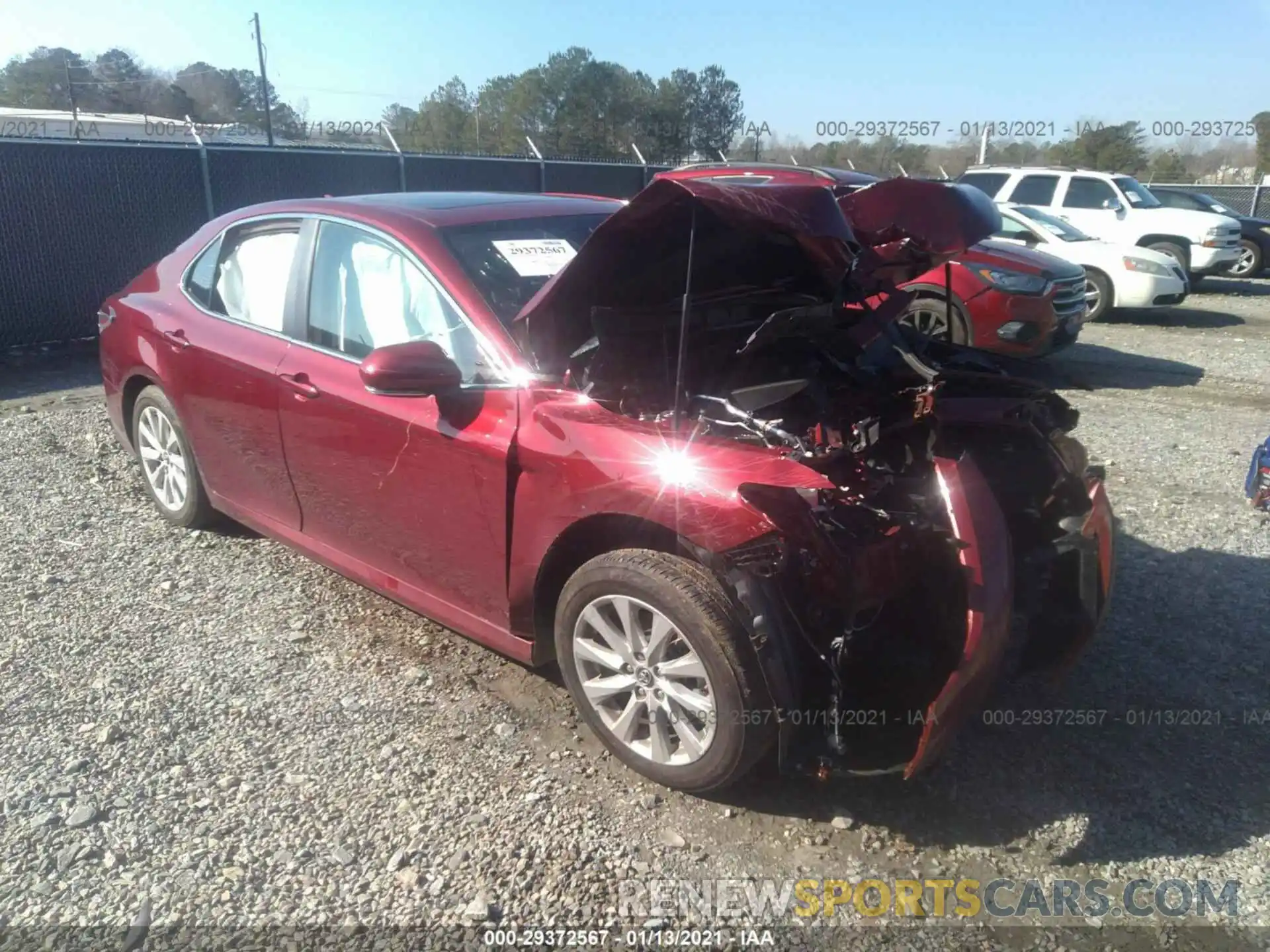 1 Photograph of a damaged car 4T1B11HK3KU723348 TOYOTA CAMRY 2019