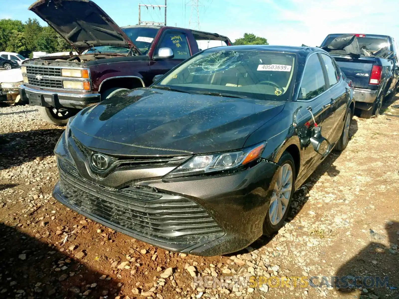 2 Photograph of a damaged car 4T1B11HK3KU724385 TOYOTA CAMRY 2019