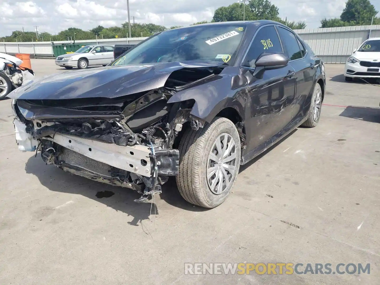 2 Photograph of a damaged car 4T1B11HK3KU725066 TOYOTA CAMRY 2019