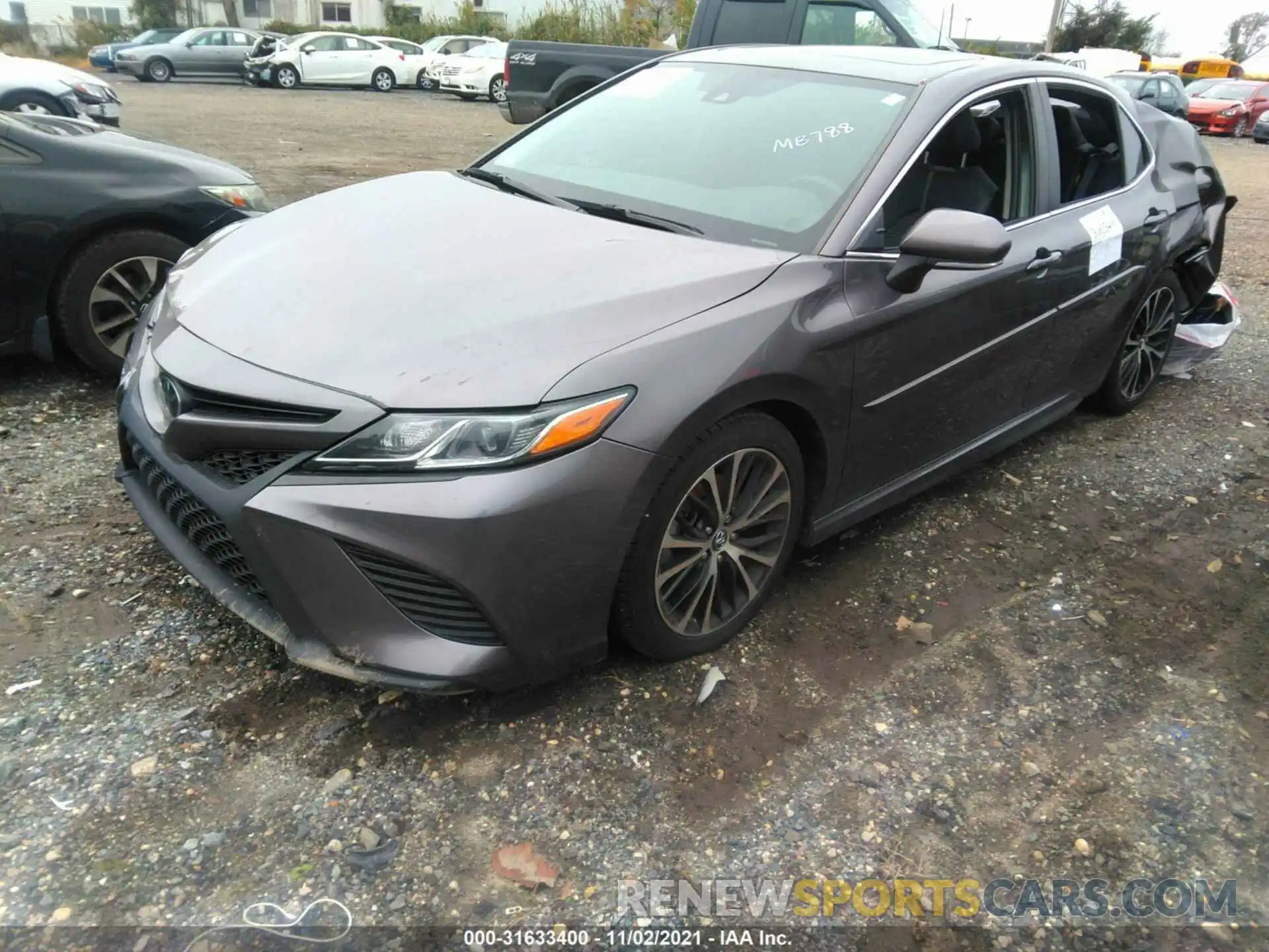 2 Photograph of a damaged car 4T1B11HK3KU726153 TOYOTA CAMRY 2019