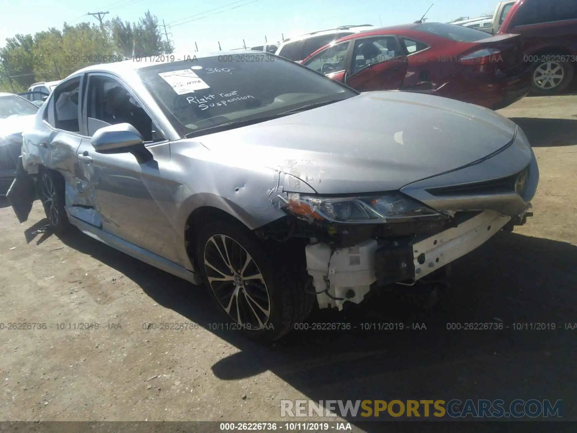 1 Photograph of a damaged car 4T1B11HK3KU732017 TOYOTA CAMRY 2019