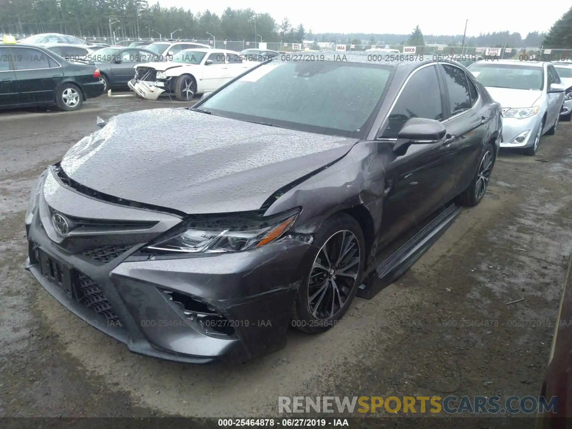 2 Photograph of a damaged car 4T1B11HK3KU741798 TOYOTA CAMRY 2019