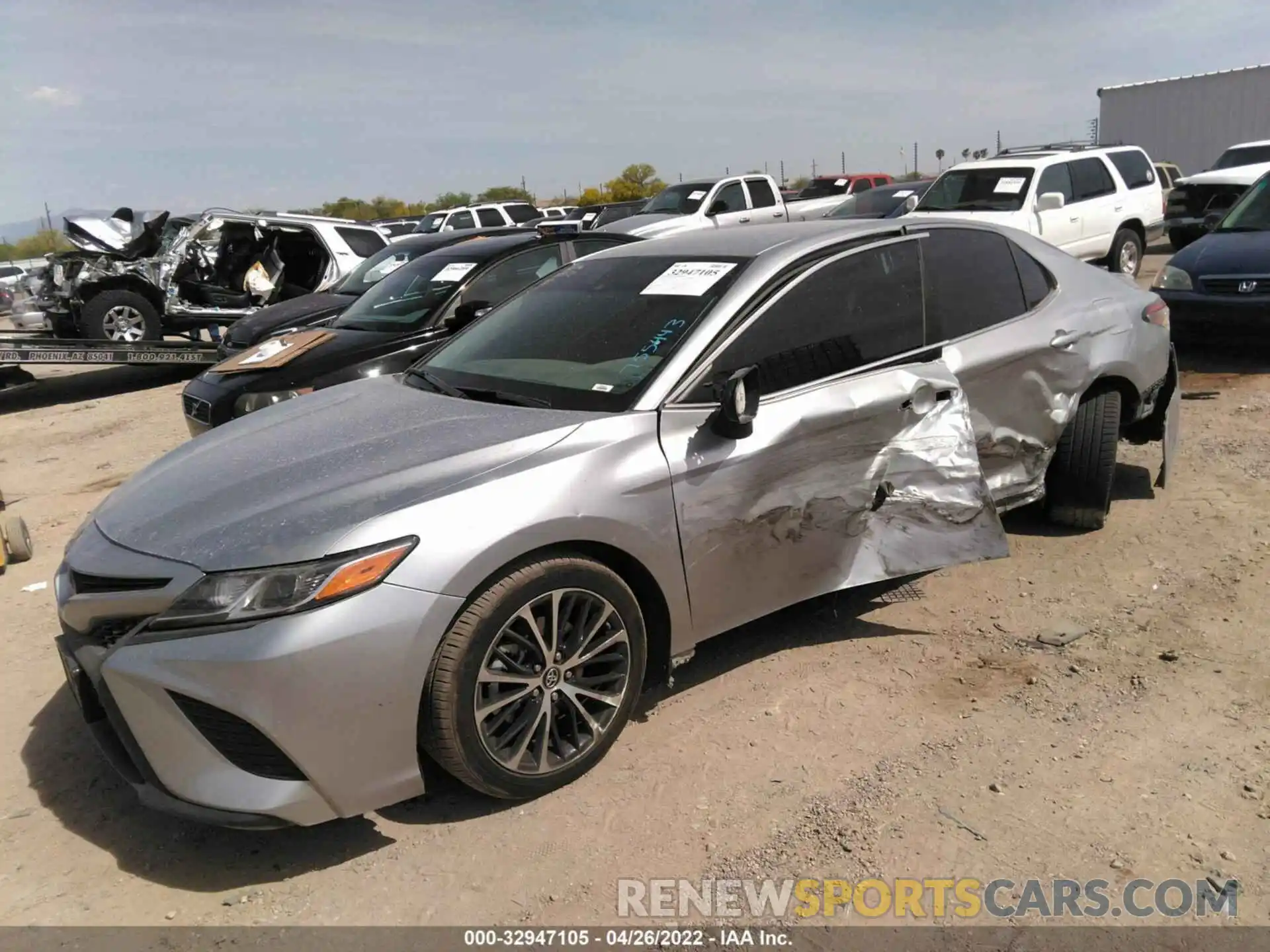 2 Photograph of a damaged car 4T1B11HK3KU755443 TOYOTA CAMRY 2019