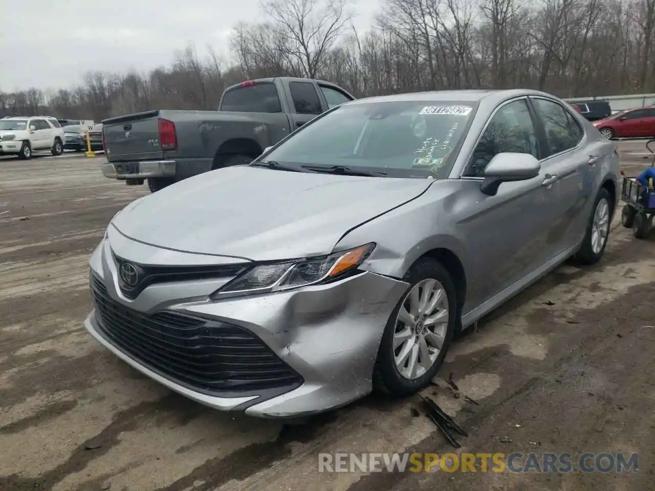 2 Photograph of a damaged car 4T1B11HK3KU771903 TOYOTA CAMRY 2019