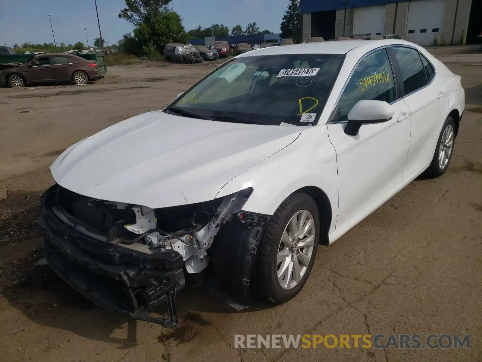 2 Photograph of a damaged car 4T1B11HK3KU773781 TOYOTA CAMRY 2019