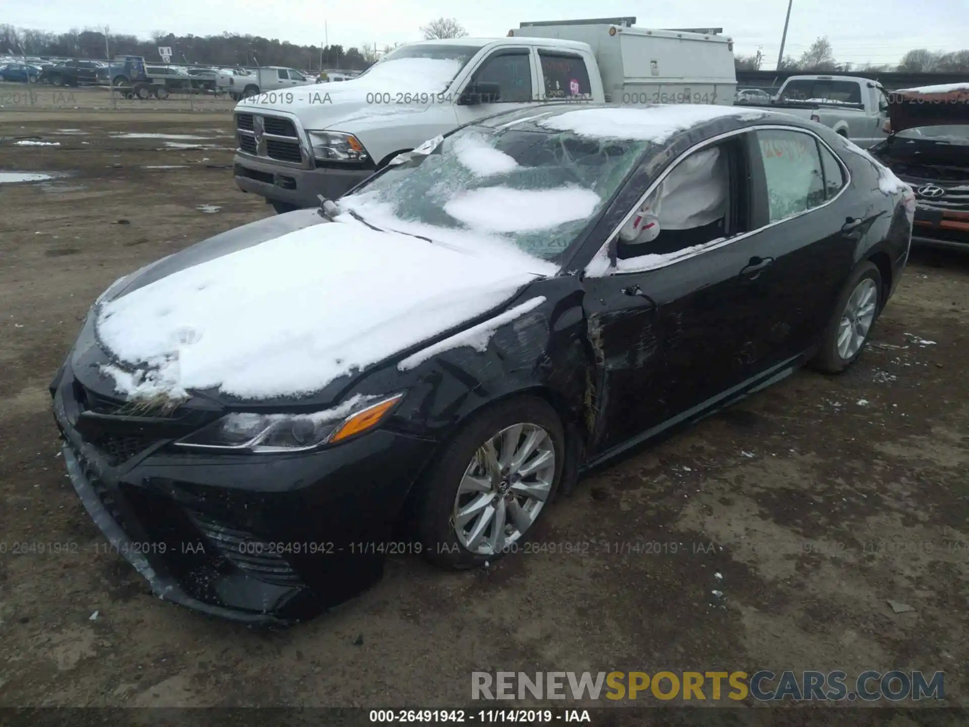 2 Photograph of a damaged car 4T1B11HK3KU773943 TOYOTA CAMRY 2019