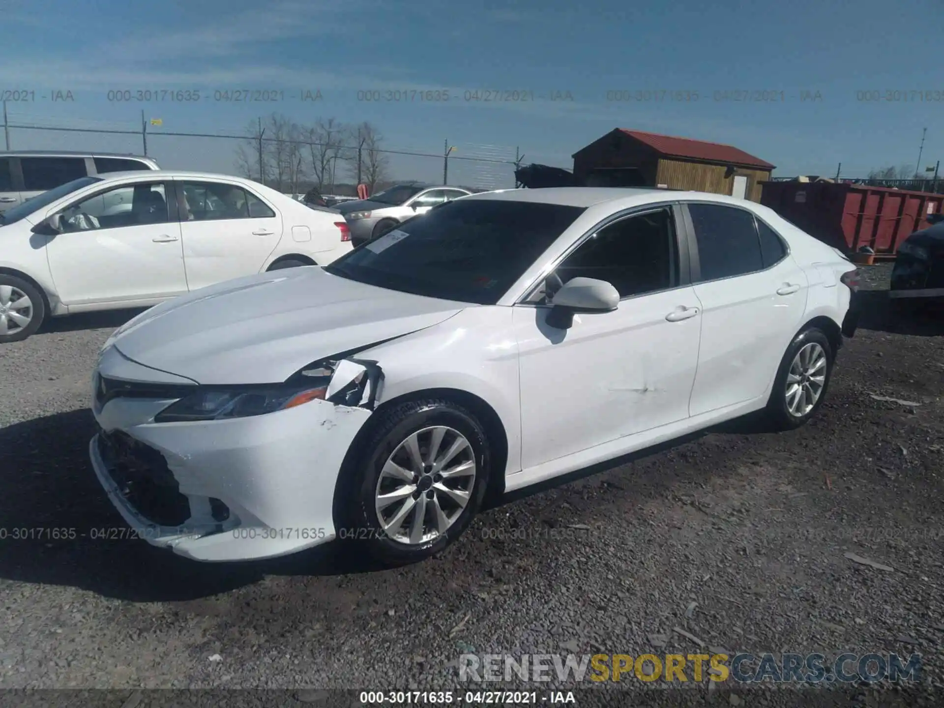 2 Photograph of a damaged car 4T1B11HK3KU777135 TOYOTA CAMRY 2019