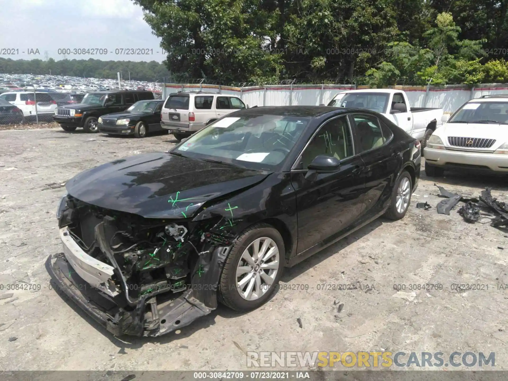 2 Photograph of a damaged car 4T1B11HK3KU778902 TOYOTA CAMRY 2019