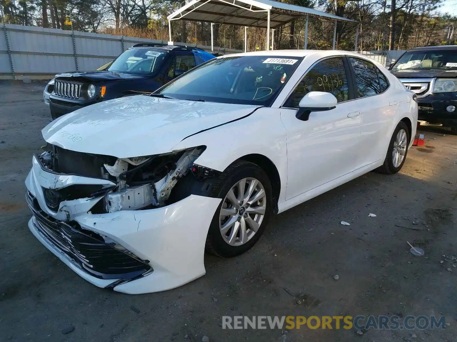 2 Photograph of a damaged car 4T1B11HK3KU784425 TOYOTA CAMRY 2019