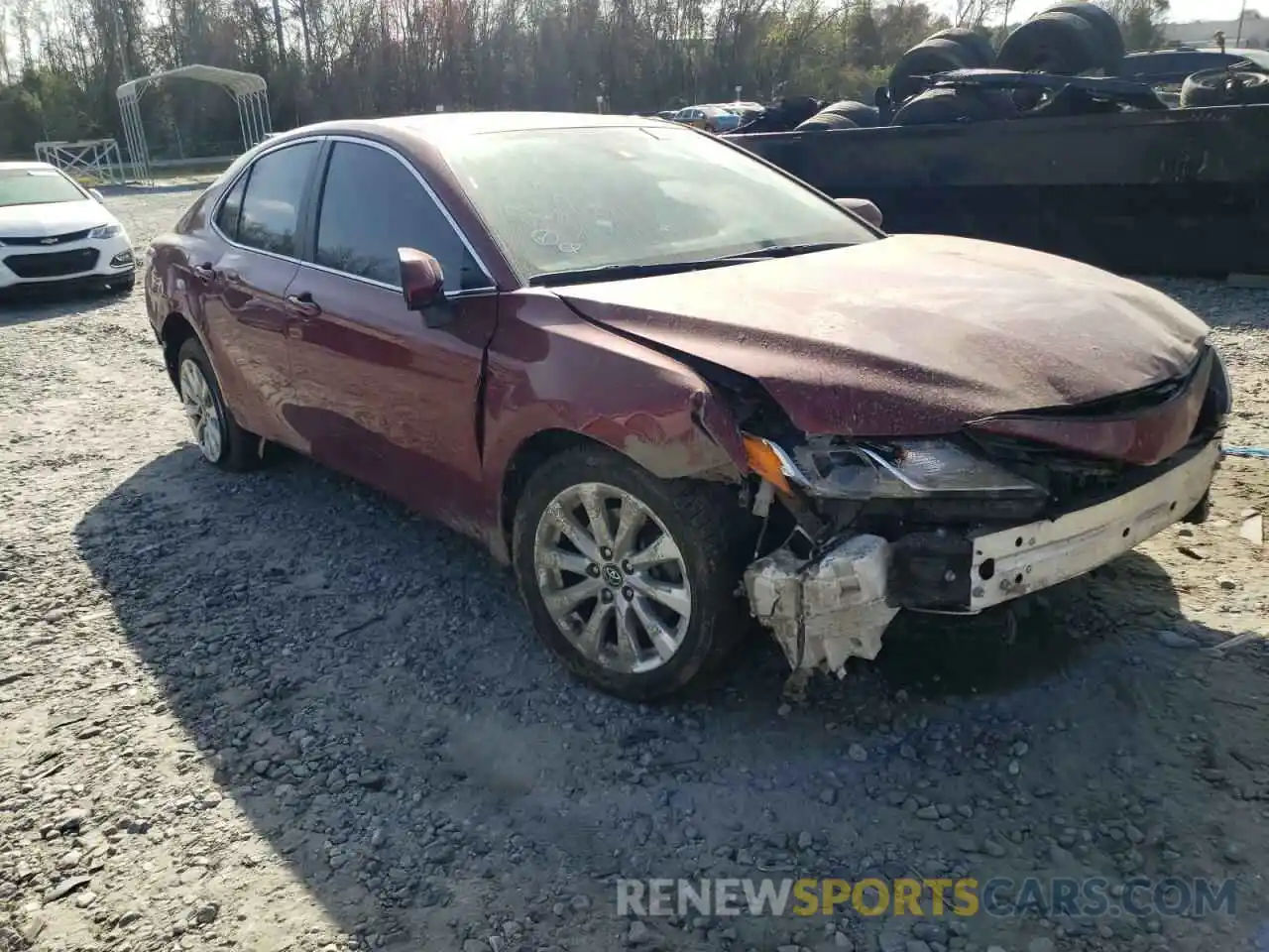 1 Photograph of a damaged car 4T1B11HK3KU784540 TOYOTA CAMRY 2019