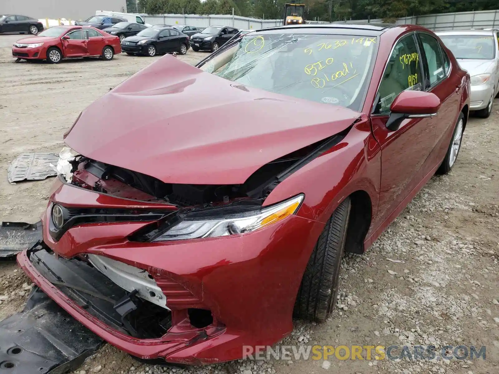 2 Photograph of a damaged car 4T1B11HK3KU785753 TOYOTA CAMRY 2019