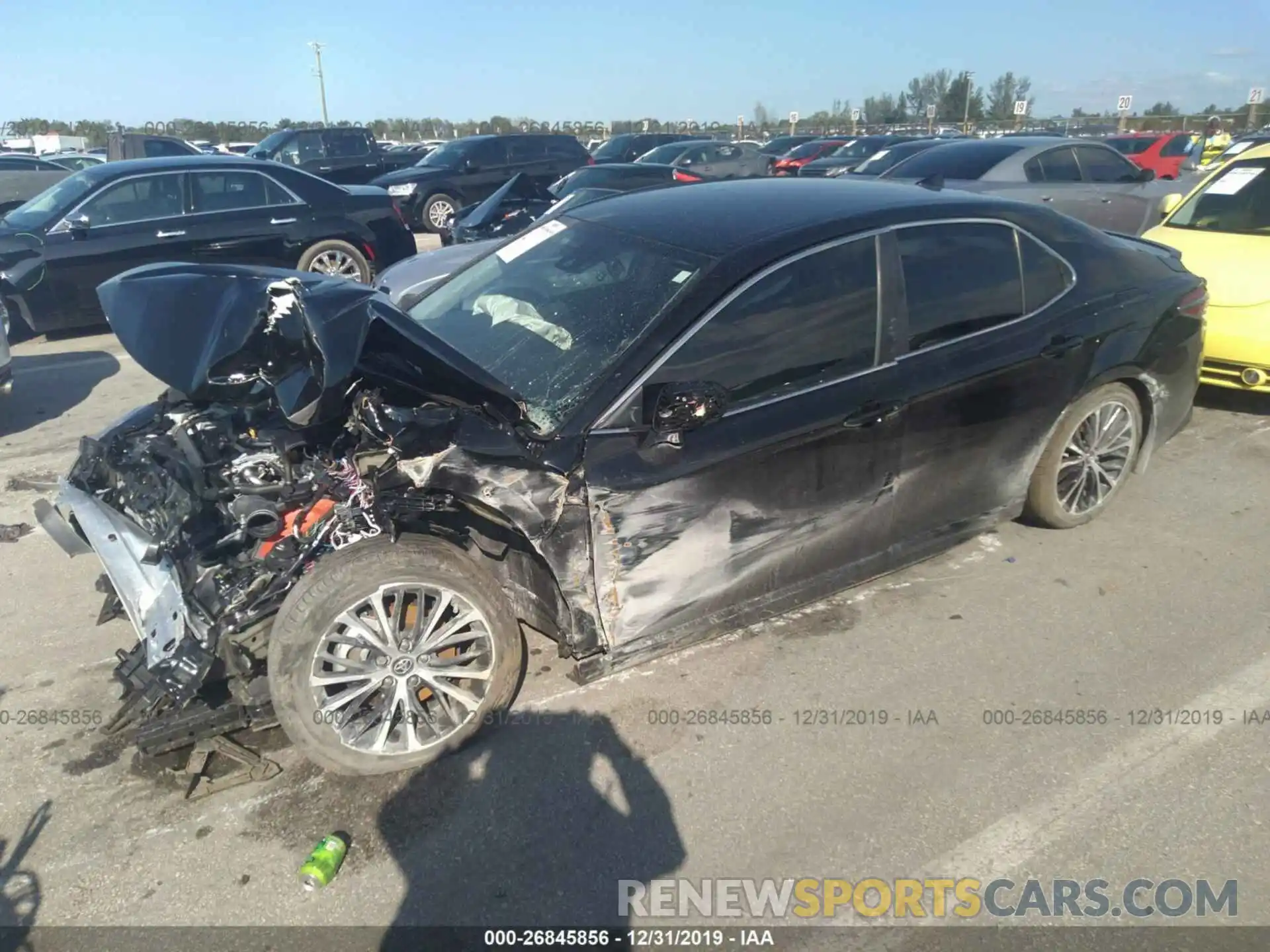 2 Photograph of a damaged car 4T1B11HK3KU793397 TOYOTA CAMRY 2019